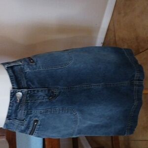 NEW YORK & Co.- Denim Skirt with Zipper Pocket Details
